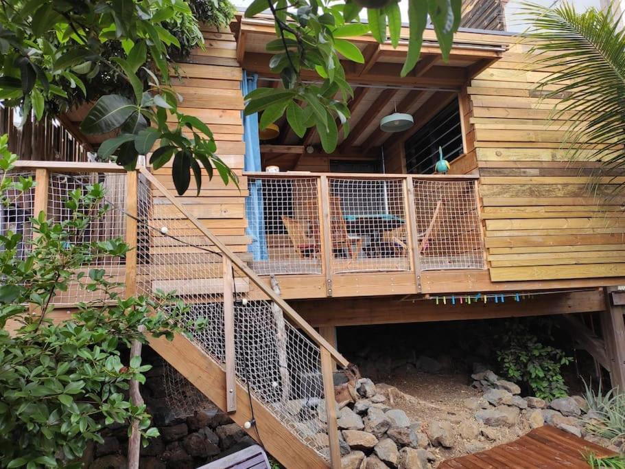 Bungalow Ecologique Avec Toilettes Seches Leu Kabanon Vue Mer Saint-Leu Exterior photo