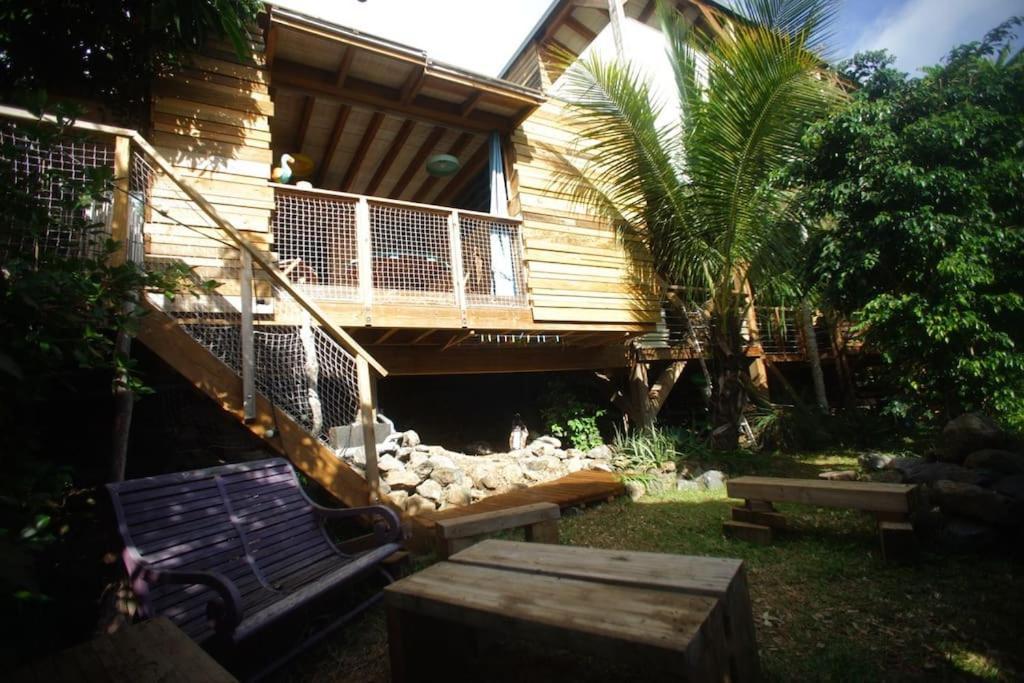 Bungalow Ecologique Avec Toilettes Seches Leu Kabanon Vue Mer Saint-Leu Exterior photo