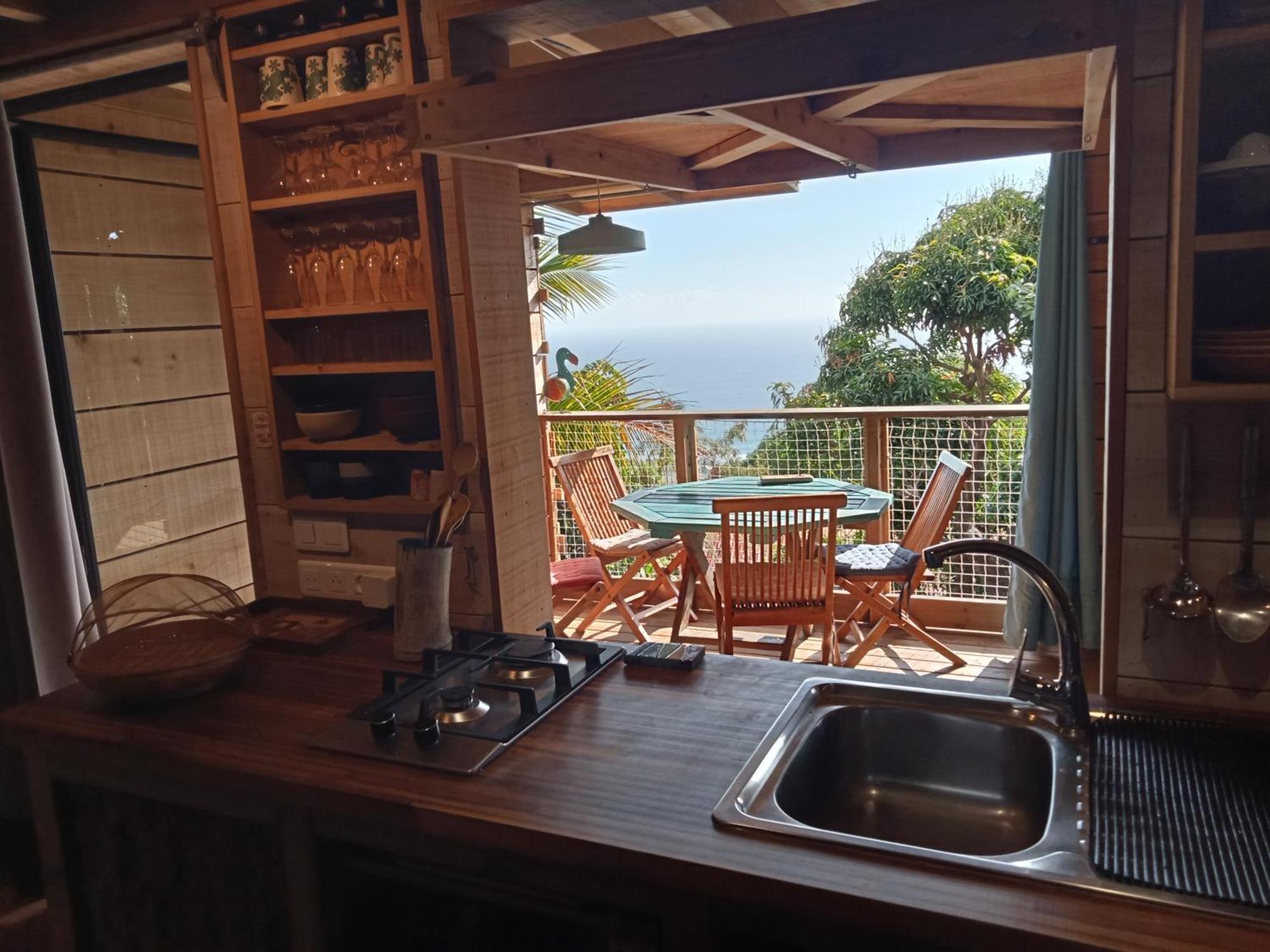 Bungalow Ecologique Avec Toilettes Seches Leu Kabanon Vue Mer Saint-Leu Exterior photo
